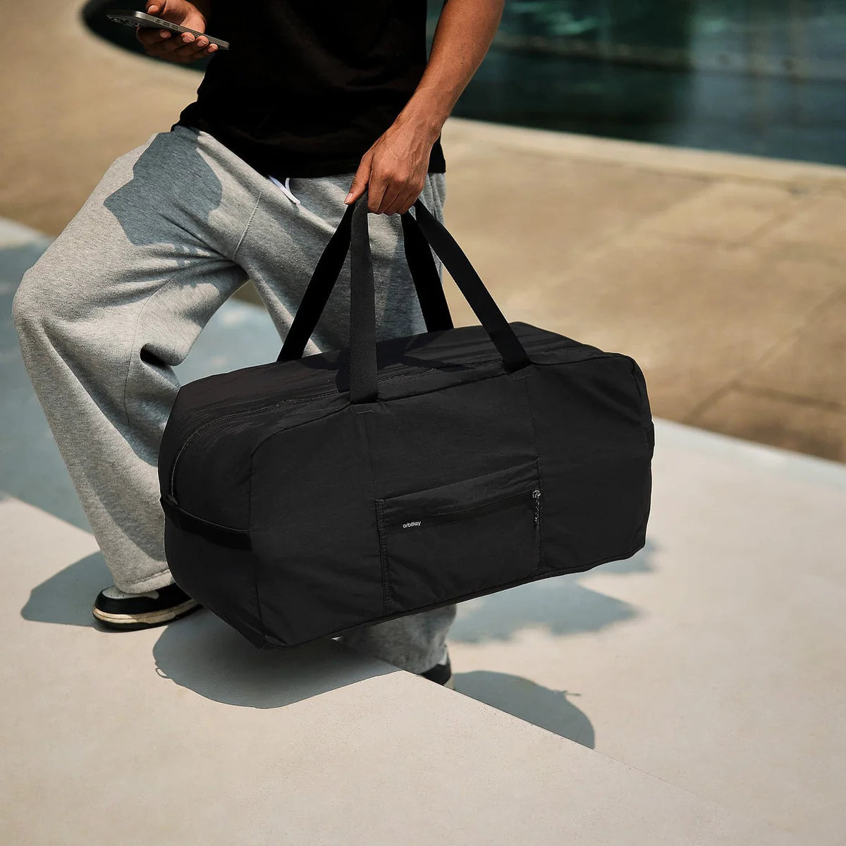 Składana torba podróżna ORBITKEY Foldable Duffel (55L) Czarna