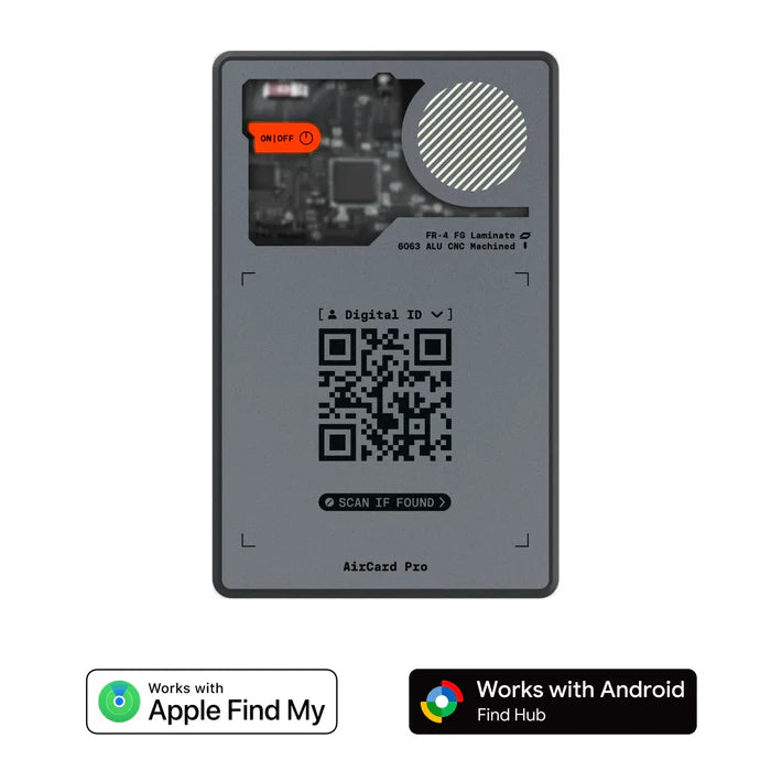 AirCard™ Pro ultracienka lokalizator Bluetooth (Apple+Android)