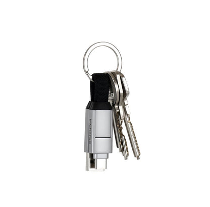 Kabel brelok (6 w 1) ROLLING SQUARE InCharge 6 Srebrny
