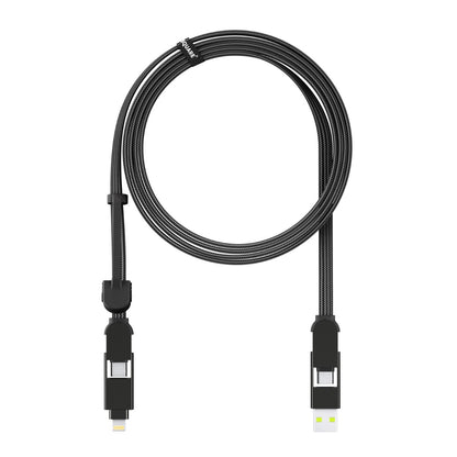 Kabel (6 w 1) ROLLING SQUARE InCharge XL 2m Czarny
