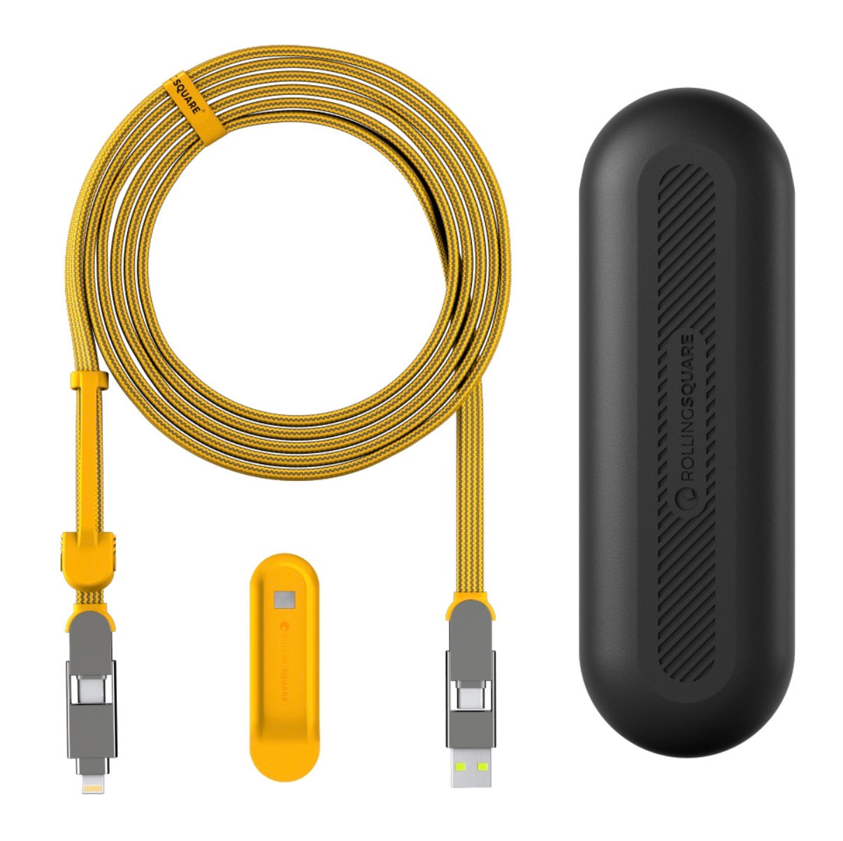 Kabel (6 w 1) ROLLING SQUARE InCharge XL 2m Żółty
