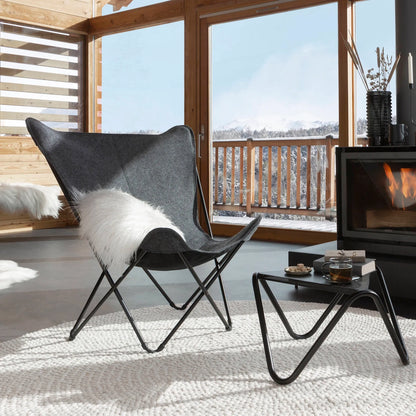 Fotel motylkowy SPHINX szary Lafuma Mobilier
