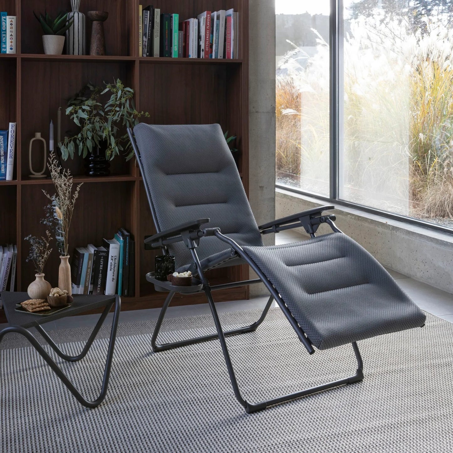 Leżak EVOLUTION BeComfort® Silver w zestawie ALL IN ONE